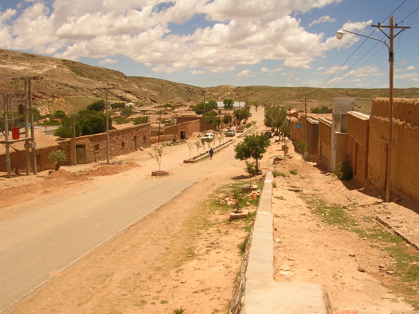 Street and landscape in Yavi