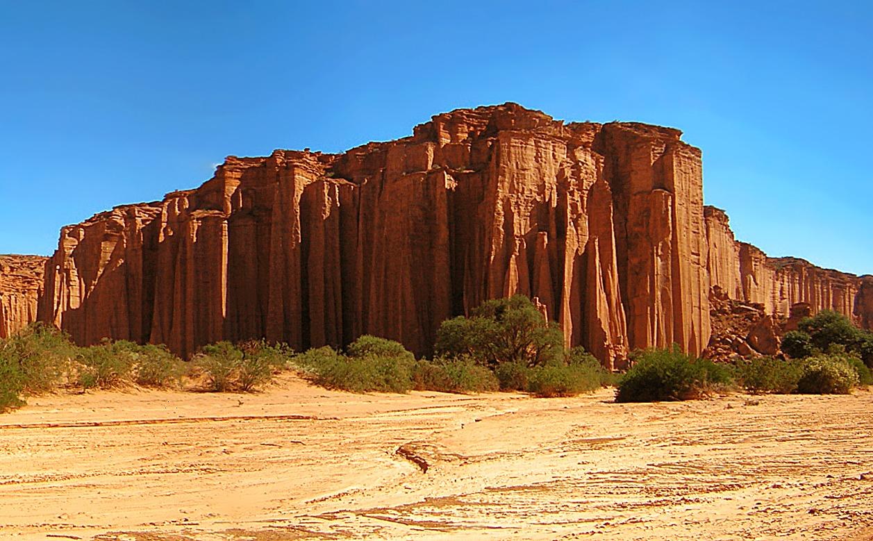 Rock walls at Talampaya