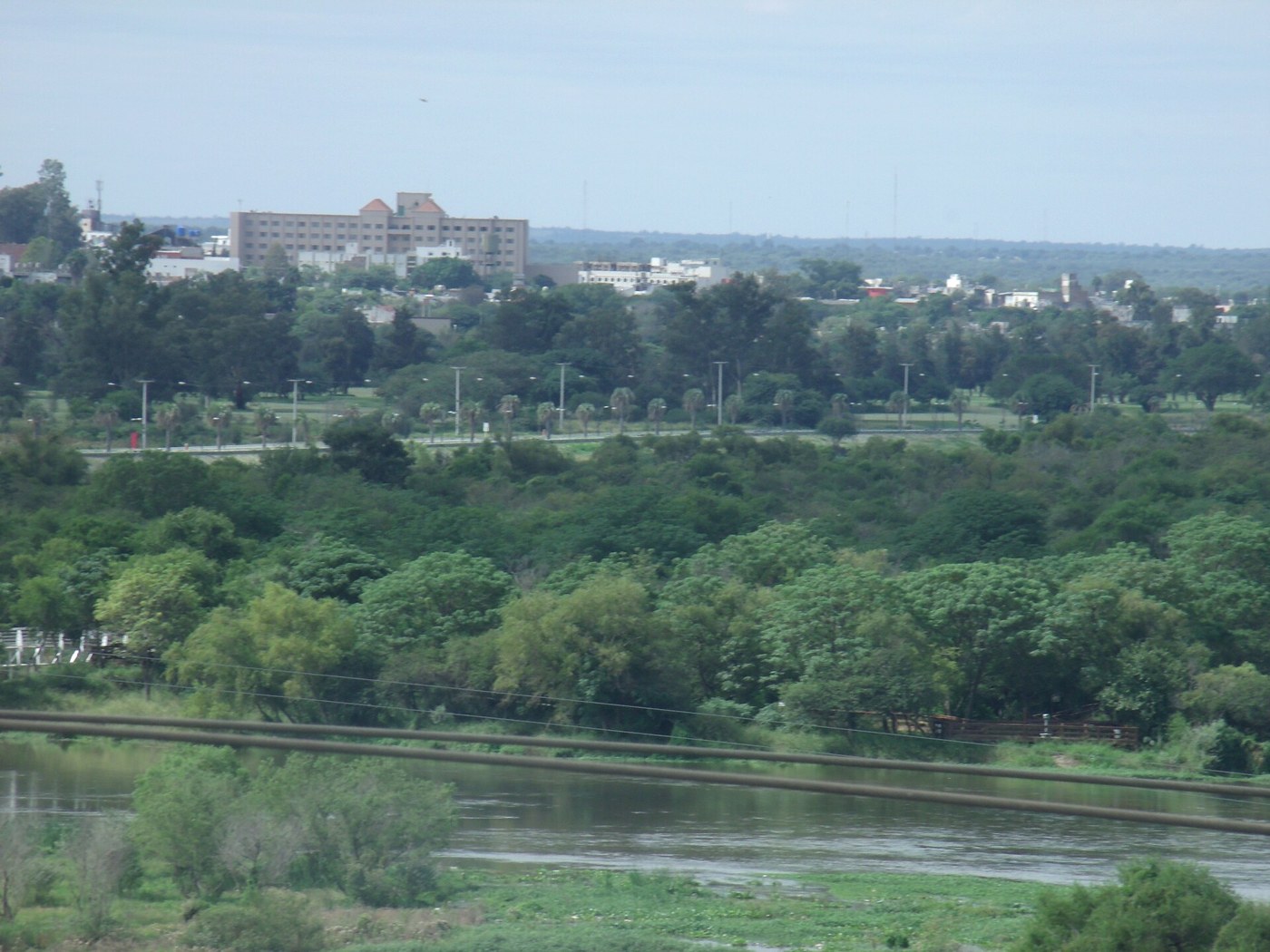 Termas de Río Hondo viewed from the dam