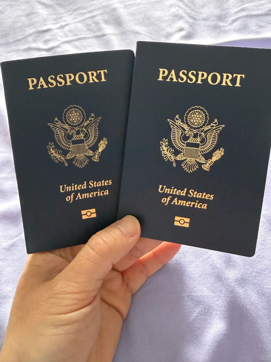 US passport covers; illustrative image